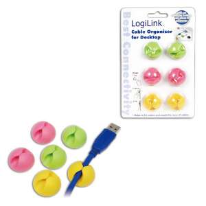 LogiLink Organizator kabli - Klips, kolorowy