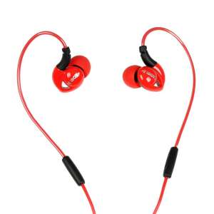 iBOX Słuchawki S1 RED/BLACK douszne sportowe