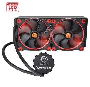 Thermaltake Water 3.0 Riing Red 280 (2x140mm, miedź)