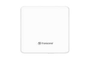 Transcend Nagrywarka zewnętrzna Ultra-slim DVD USB biała