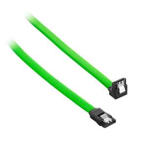 CableMod  ModMesh Kątowy kabel SATA 3 30cm - zielony
