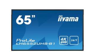 IIYAMA Monitor wielkoformatowy 64.5 cala LH6552UHS-B1 4K,24/7,SDM,IPS,ANDROID,500cd,DaisyChain