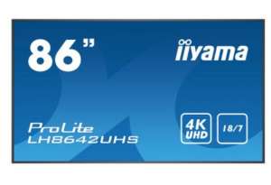 IIYAMA Monitor wielkoformatowy 85.6 cali LH8642UHS-B3 4K,18/7,SDM,IPS,LAN,PION,500cd/m2,OS8.0