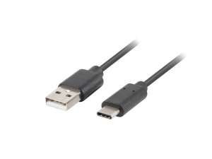 LANBERG Kabel USB CM - AM 2.0 0.5m czarny QC 3.0
