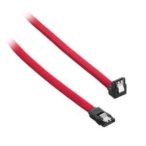 CableMod  ModMesh Kątowy kabel SATA 3 60cm - czerwony
