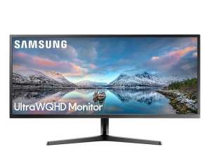 Samsung Monitor 34,5 cale LS34J550WQRXEN VA 3440x1440 Ultra WQHD  21:9 format kinowy 4 ms (GTG) płaski