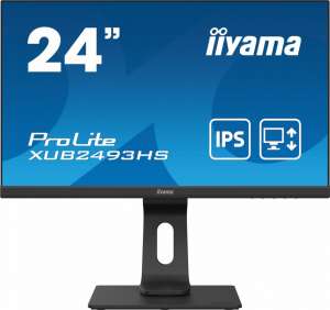 IIYAMA Monitor 24 cale XUB2493HS-B4 IPS, HDMI, DP, VGA, 2x2W, HAS