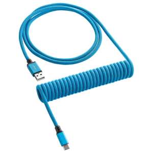 CableMod Klasyczny zwijany kabel do klawiatury USB-C na USB typu A Specturm Blue — 150 cm