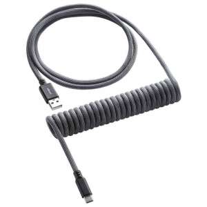 CableMod Classic Coiled Keyboard Cable USB-C na USB Typ A Carbon Grey - 150cm
