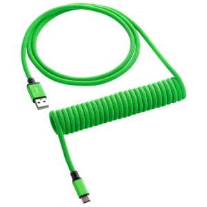 CableMod Classic Coiled Keyboard Cable USB-C na USB Typ A Viper Green - 150cm