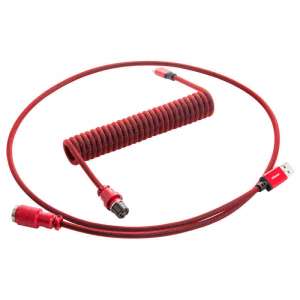 CableMod Pro Coiled Keyboard Cable USB-C na USB Typ A Republic Red - 150cm