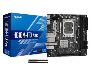 ASROCK Płyta główna H610M-ITX/ac s1700 2DDR4 DP/HDMI M.2 mini-ITX