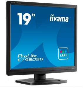 IIYAMA Monitor 19 cali ProLite E1980D-B1 VGA,DVI,5:4,TN,5ms,250cd 