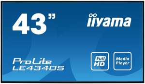 IIYAMA Monitor 43 LE4340S-B3 VA/FHD/HDMI/VGA/USB/RJ45/2X10W/16/7 