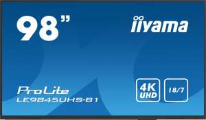 IIYAMA Monitor 98 cali LE9845UHS-B1 IPS,4K,18/7,ANDROID9.0,WiFi,LAN 