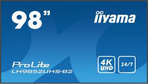 IIYAMA Monitor 98 cali LH9852UHS-B2 IPS,4K,24/7,SDM,ANDROID8.0,500cd,2x10W 