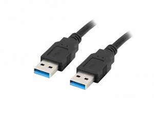 Kabel USB-A M/M 3.0 1.8m Czarny 