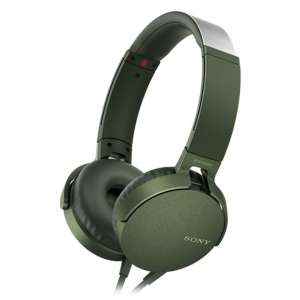 Sony MDR-XB550APG zielone, mikrofon