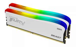 Kingston Pamięć DDR4 Fury Beast RGB 16GB(2* 8GB)/3600 CL17 biała
