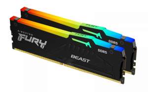 Kingston Pamięć DDR5 Fury Beast RGB 32GB(2*16GB)/6000 CL36 czarna