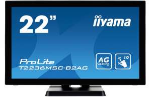 IIYAMA Monitor 21.5 cala T2236MSC-B2AG AMVA/10P/HDMI/DVI/VGA/USB/2x2W/AG