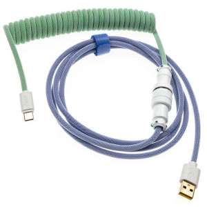 Ducky Premicord Iris Kabel spiralny USB typ C na typ A - 1.8m