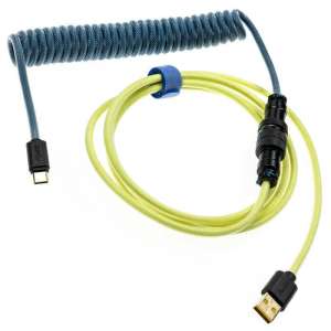 Ducky Premicord DayBreak Kabel spiralny USB typ C na typ A - 1.8m