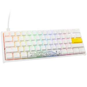 Ducky ONE 2 Pro Mini White Edition Klawiatura Gamingowa RGB LED - Gateron Yellow (US)