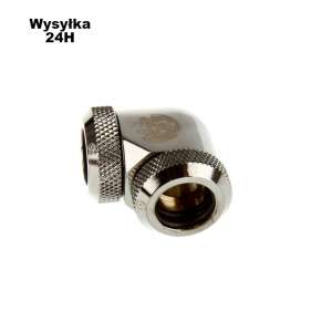 Bitspower wielowahaczowe Adapter 90 stopni dla 2x 12mm AD - czarna błyszcząca
