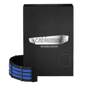 CableMod  PRO ModMesh C-Series RMi & RMx Cable Kit - czarno/niebieski