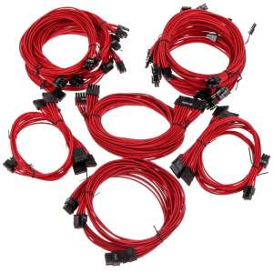 Super Flower  Sleeve Cable Kit Pro - czerwone