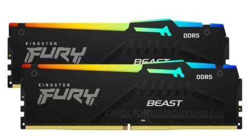 Pamięć DDR5 Fury Beast Black RGB  16GB(2* 8GB)/6000  CL36 EXPO-3205863