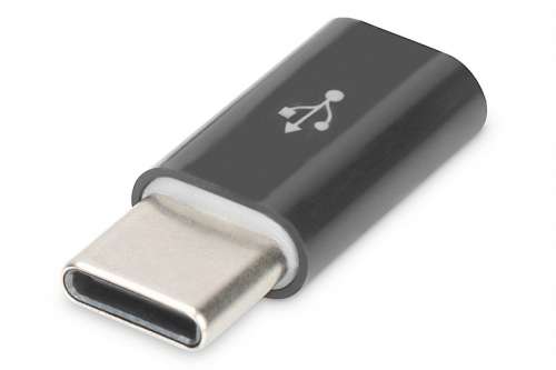 Digitus Adapter USB 2.0 HighSpeed Typ USB C/microUSB B M/Ż Czarny-1908433