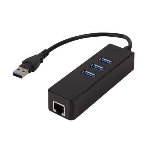 LogiLink Adapter Gigabit Ethernet do USB 3.0 z hubem USB 3.0-368238