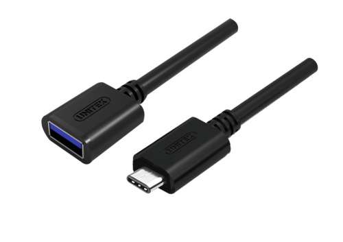 Unitek Adapter USB TYP-C DO USB AF 0,15m; Y-C476BK-201428