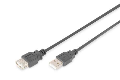 Digitus Kabel przedłużający USB 2.0 HighSpeed Typ USB A/USB A M/Ż 5m Czarny-1754761