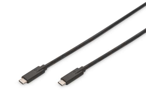 Digitus Kabel polaczeniowy USB 3.1 Gen.2 SuperSpeed+ 10Gbps Typ USB C/USB C M/M, Power Delivery 1m Czarny-296104