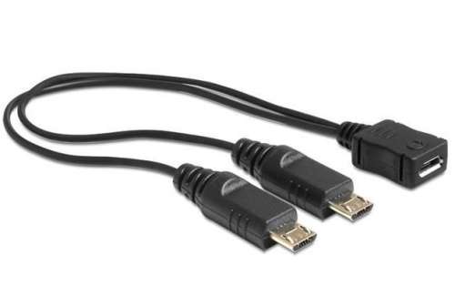 Delock Kabel USB MICRO(F) -2x USB MICRO(M)-413485