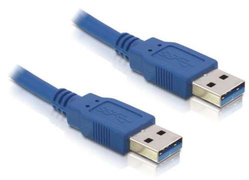 Delock Kabel USB-A M/M 3. 0 0.5M niebieski-413547