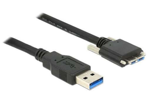 Delock Kabel USB MICRO(M) ze śrubami -USB-A(M)-413556