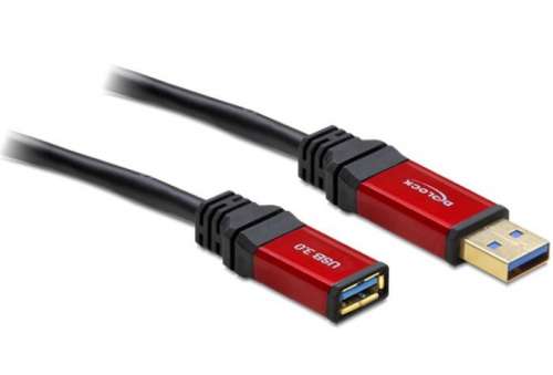 Delock Przedłużacz USB-A M/F 3.0 3m czarny premium-422800
