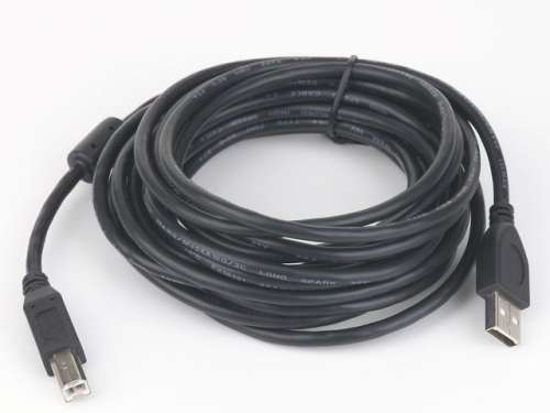 Gembird Kabel USB 2.0 typu AB AM-BM 1.8m FERRYT czarny-184361