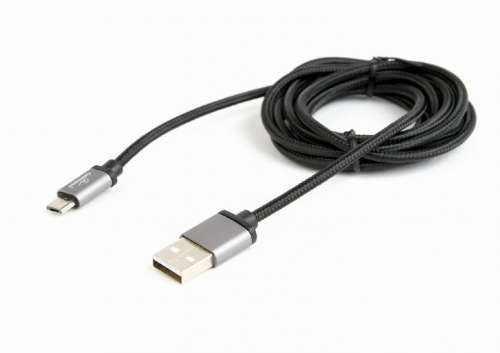 Gembird Kabel Micro USB oplot tekstylny/1.8m/czarny-287222