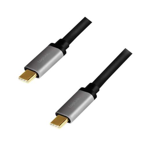 LogiLink Kabel USB-C M/M, PD, aluminiowy 1.5m-2184492
