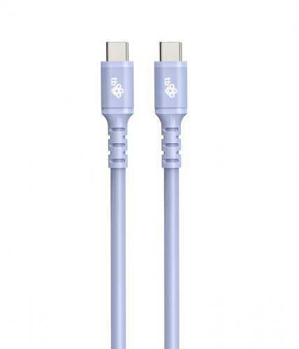 TB Kabel USB C - USB C 1m silikonowy fioletowy-2937062