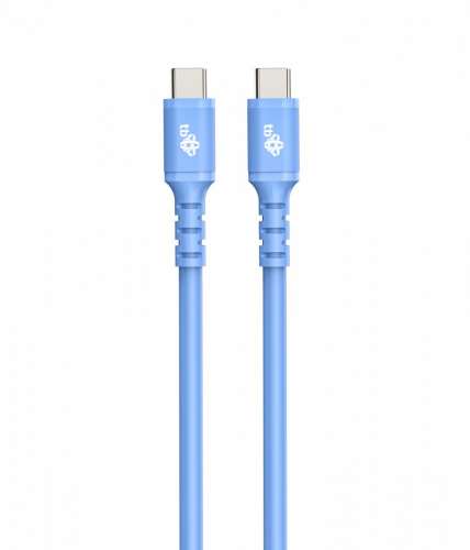 TB Kabel USB C - USB C 1m silikonowy niebieski-2937064