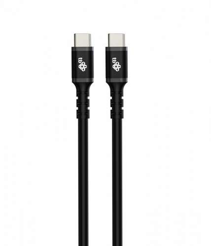 TB Kabel USB-C - USB-C 2m silikonowy czarny-2939384
