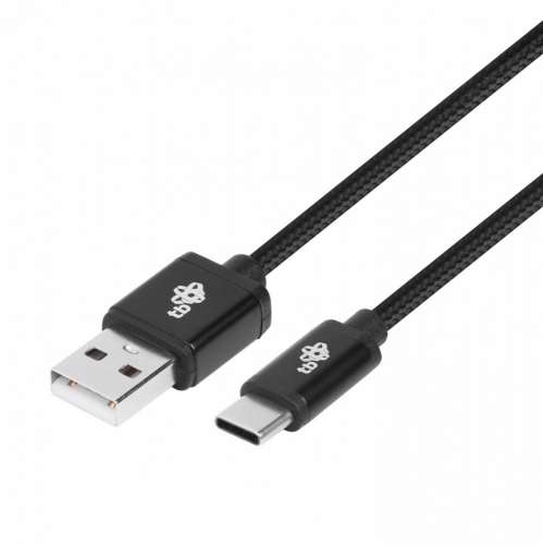 TB Kabel USB-USB C 1.5m czarny sznurek-303488