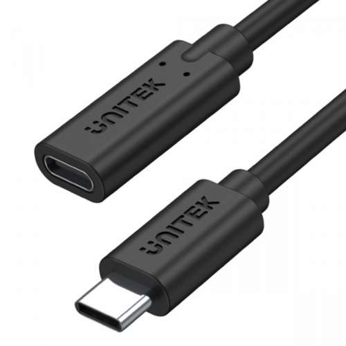 Unitek Przedłużacz USB-C 3.1 10Gbps; 4K; PD 100W; M/F; 1m; C14086BK-1M-3047158
