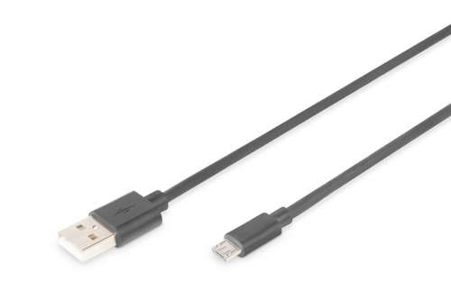 Digitus Kabel połączeniowy USB 2.0 HighSpeed Typ USB A/microUSB B M/M 3m Czarny-1754735